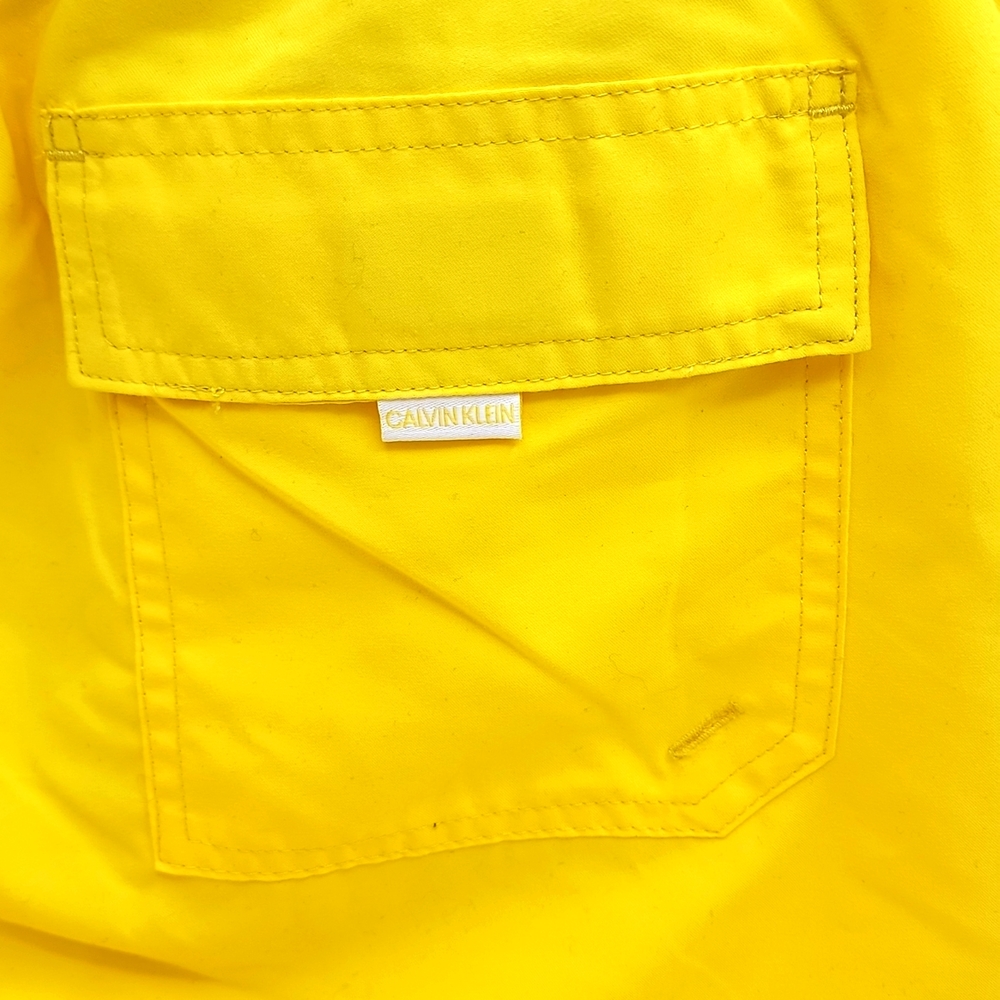 CALVIN KLEIN MEN'S SWIM TRUNK YELLOW - Picture 8 of 12